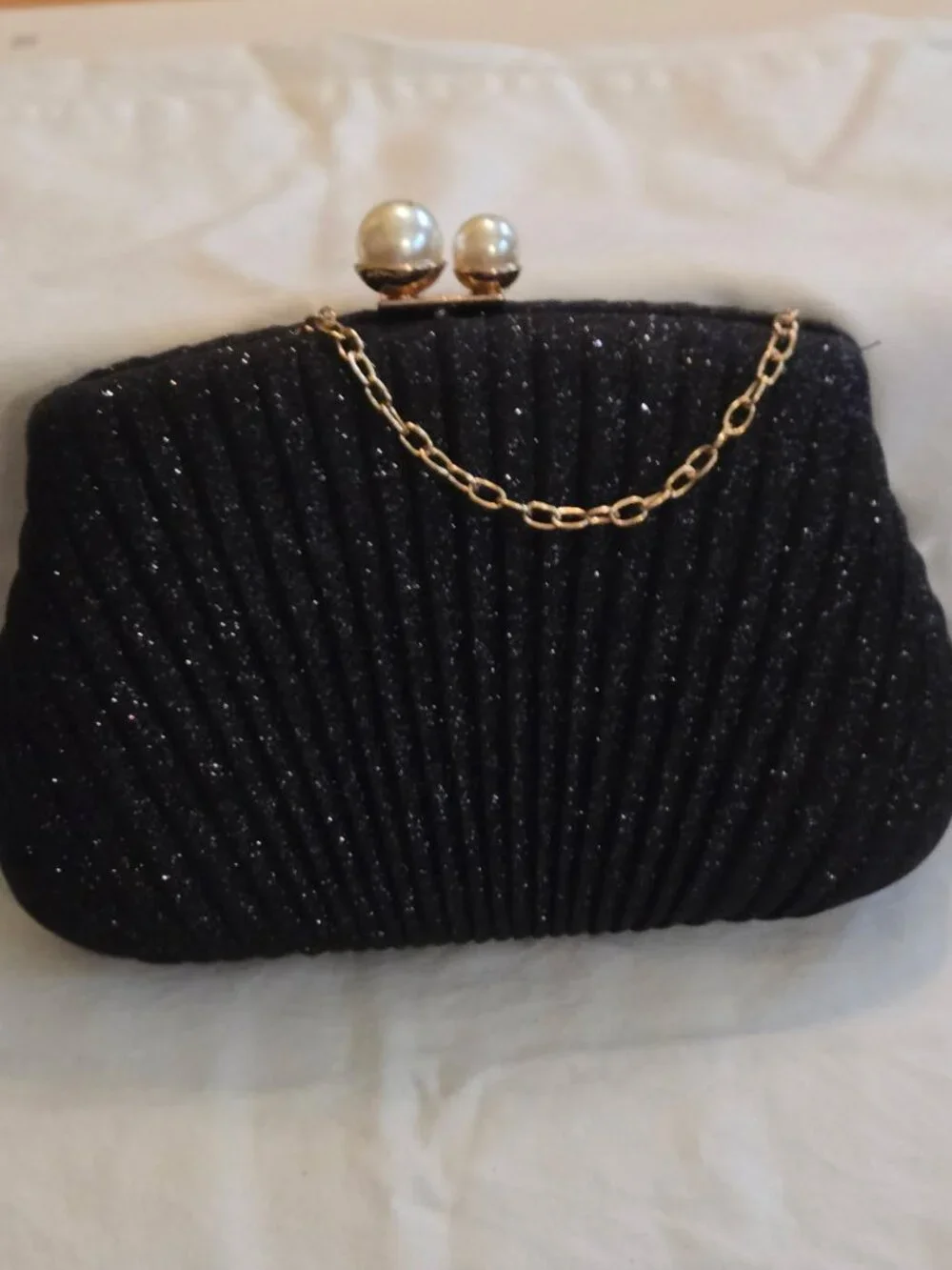 Black Sparkly Clutch